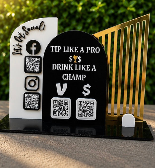 QR Code Business Acrylic Sign