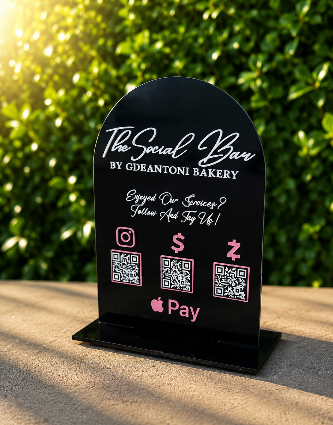 QR Code Business Acrylic Sign