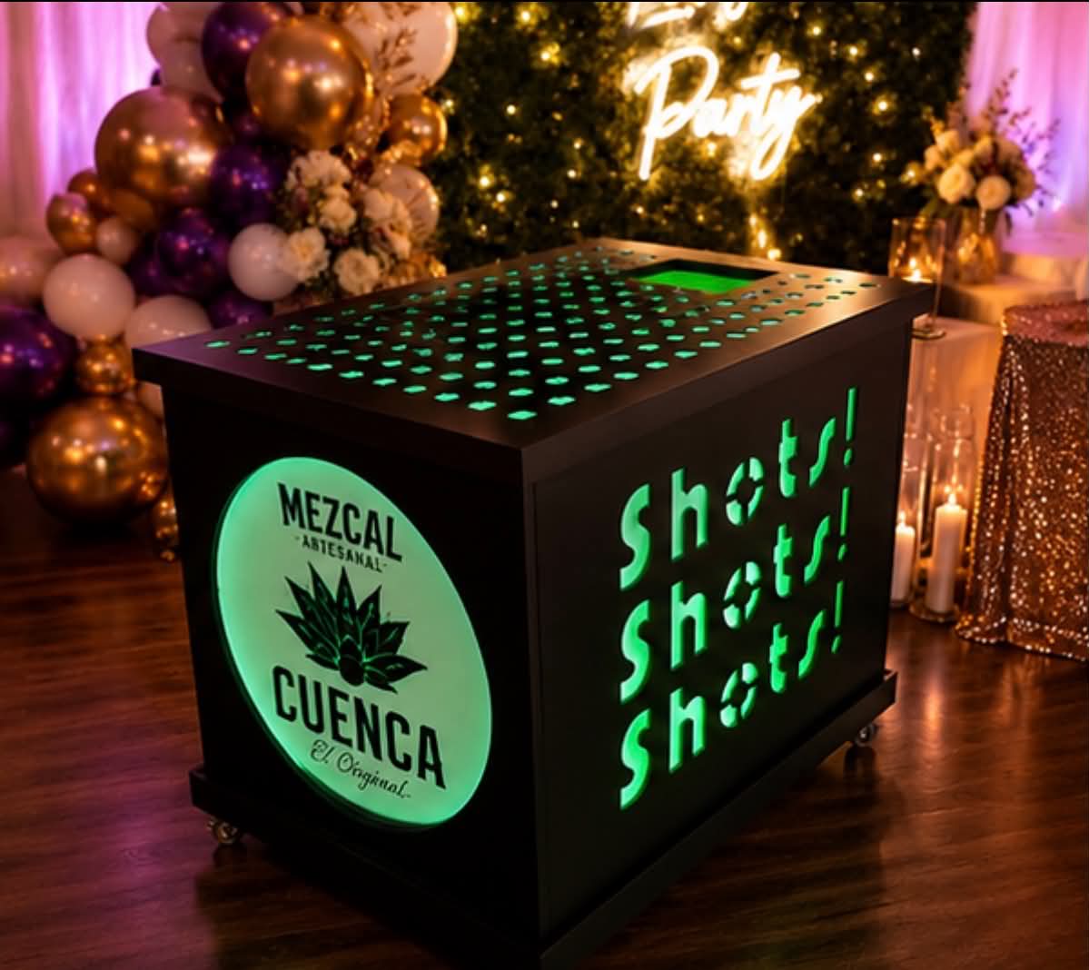 Shots Cart With LED Lights-Foldable